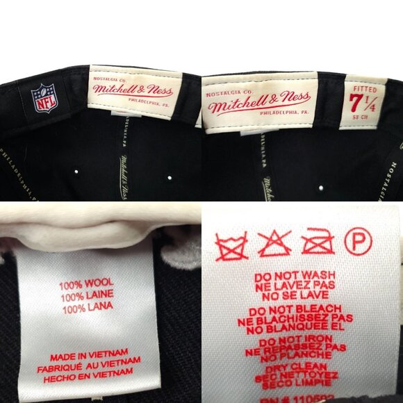 Tennessee Titans NFL Fitted Wool Cap 7 1/4 Mitchell Ness Vintage 00s Trucker Hat - Picture 8 of 14